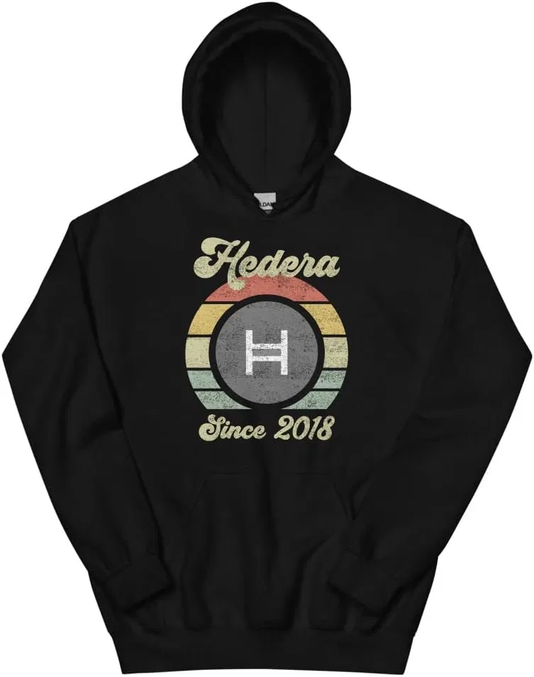 Толстовка Hedera Hasgraph Crypto Since 2018, пуловер Hedera Cryptocurrency
