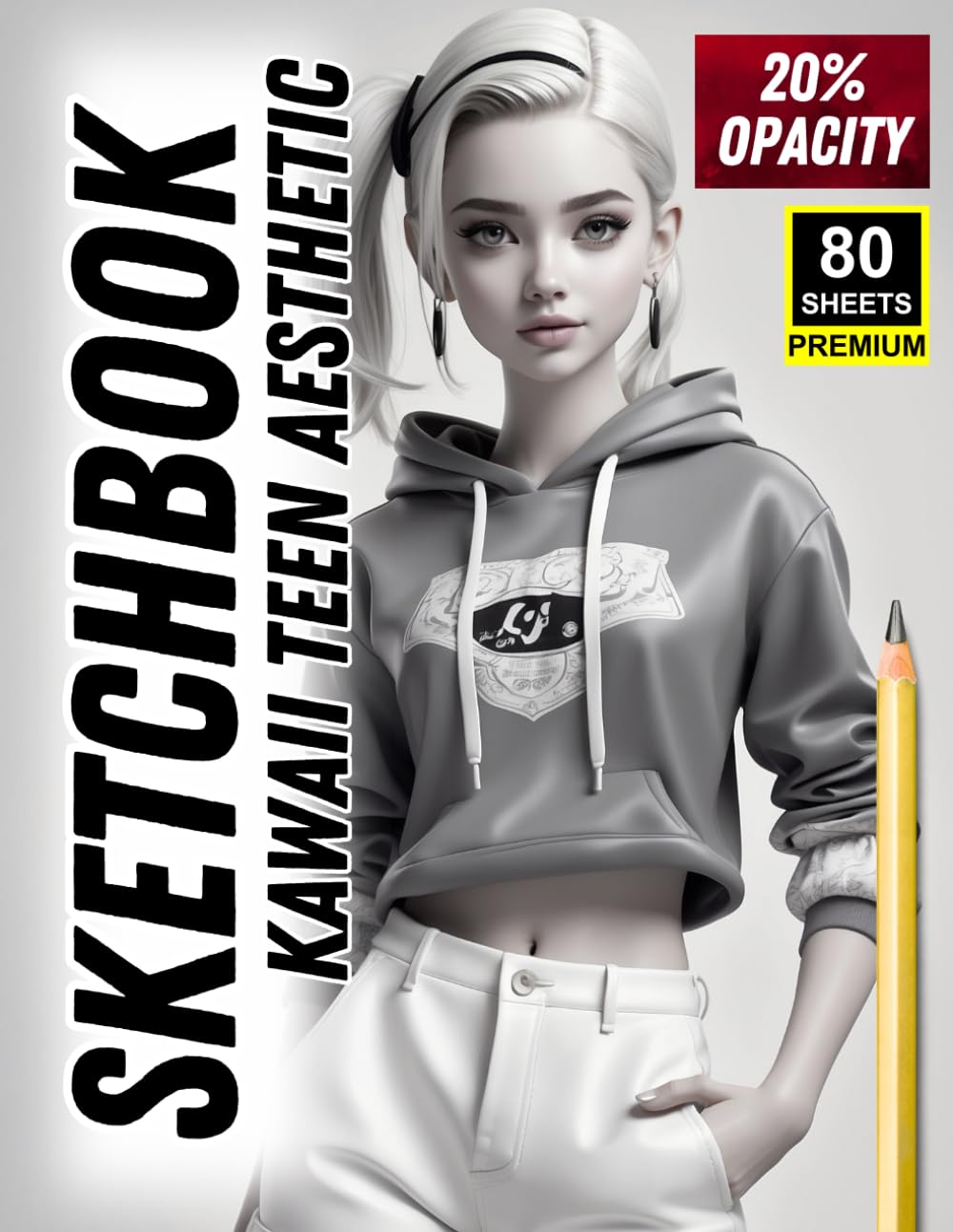 

Sketchbook: Kawaii Teen Aesthetic - Fashion-Inspired Drawing Practice for Artists (80 Sheets, 20% Opacity): Trace, Practice, and Refine Stylish Teen ... Looks in a Soft Shaded Manga-Inspired Style (Independently published)