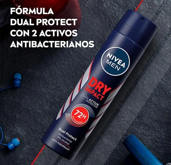 72-часовой дезодорант-спрей NIVEA Dry Impact 200 мл — фото 2