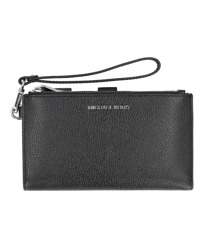 

Кошелек из зернистой кожи с несколькими отделениями. Michael Kors, черный
