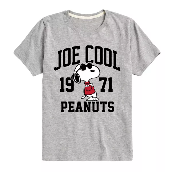 

Футболка с принтом Peanuts Joe Cool для мальчиков 8-20 лет Licensed Character, серый