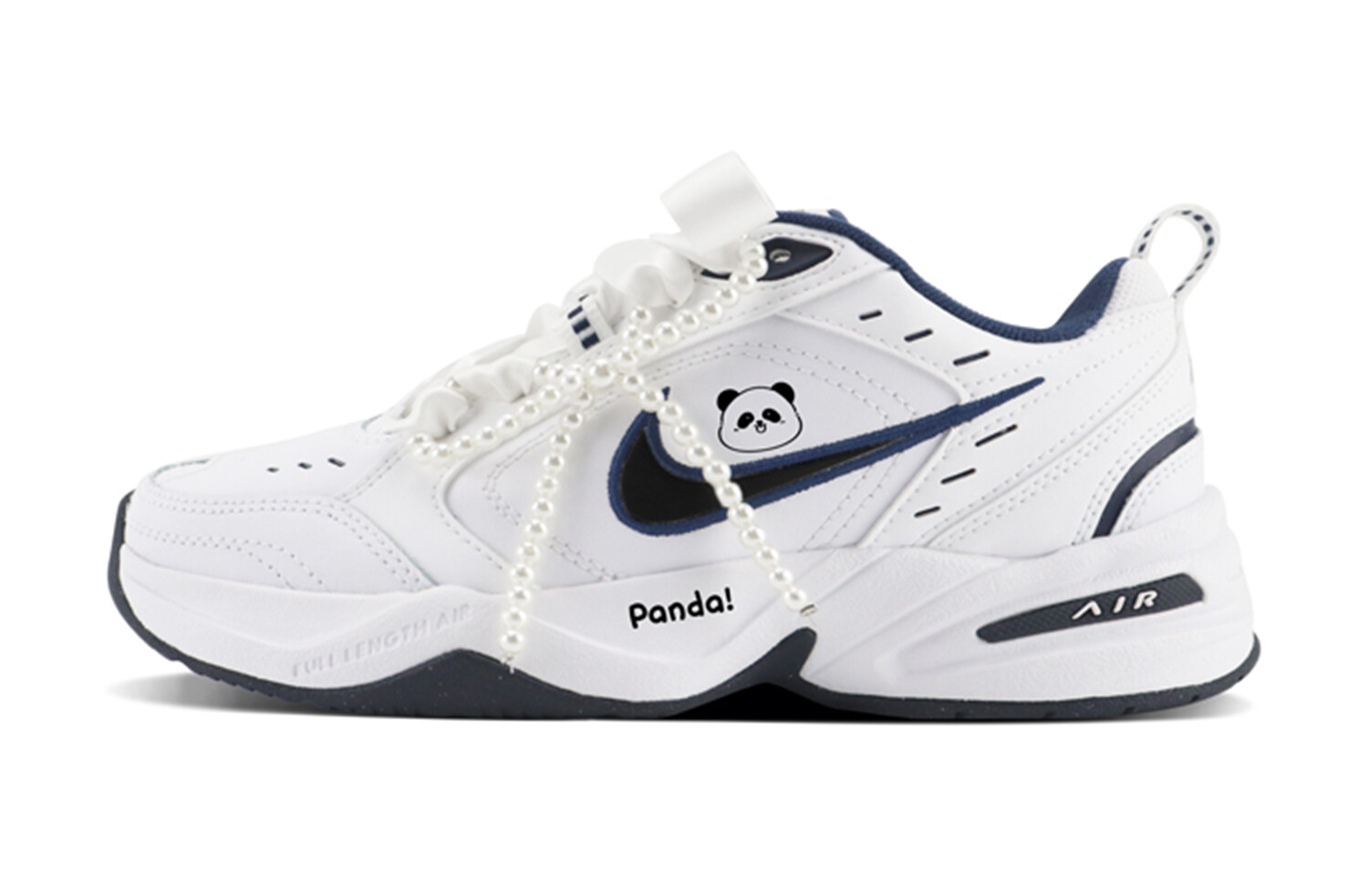 

Кроссовки Nike Air Monarch 4 Chunky Sneakers Unisex Low-top White/blue/black, белый