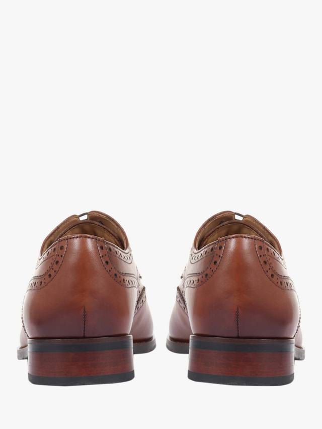 Мужские кожаные туфли-дерби с перфорацией типа броги Jones Bootmaker, цвет Chestnut — фото 4