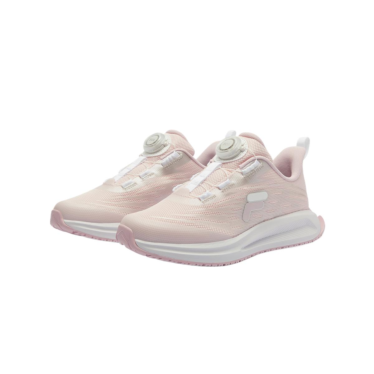 FILA KIDS Абразивоустойчивые дышащие низкие детские кроссовки для бега однотонные mist pink/FILA white — фото 3