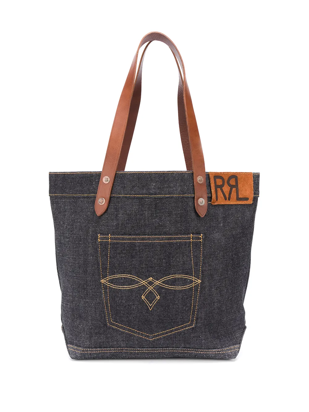 

Джинсовая сумка-тоут Ralph Lauren RRL, синий