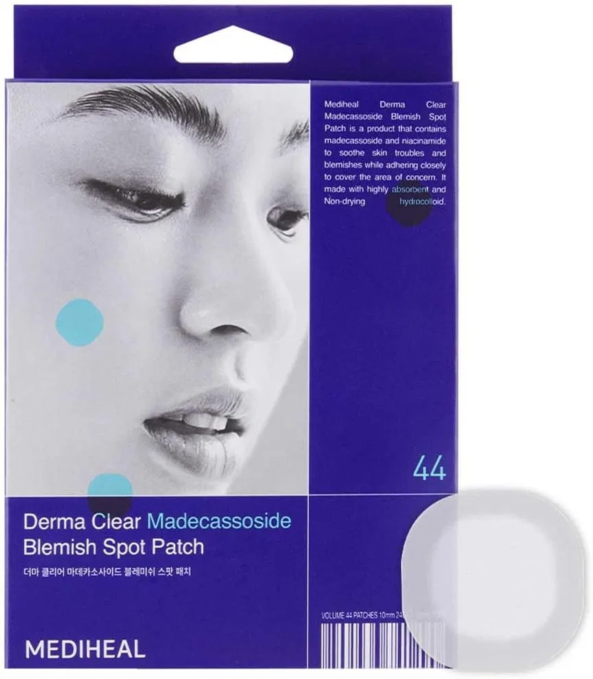 Патчи для лица MEDIHEAL Derma Clear Blemish Spot Patch с мадекассосидом, 44 шт