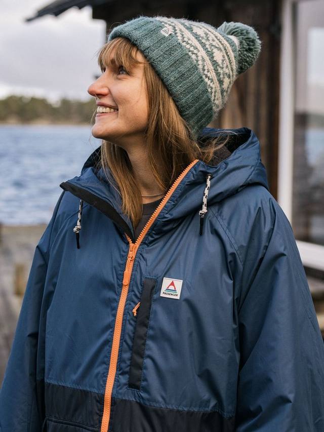 

Ватная куртка Waves с подкладкой из шерпы Passenger, Dark Denim/Deep Navy