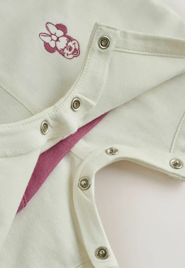 Комбинезон для малышей Regular fit, Next, ecru embroidered minnie mouse, цвет экрю — фото 3