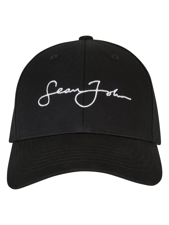 

Бейсболка Sean John Accessoires JA223 011 04 SJ Script Logo, цвет black/white