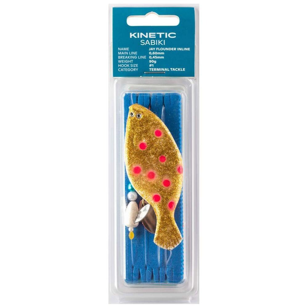 

Оснастки Kinetic Sabiki Jay Flounder Inline 90g, золотой