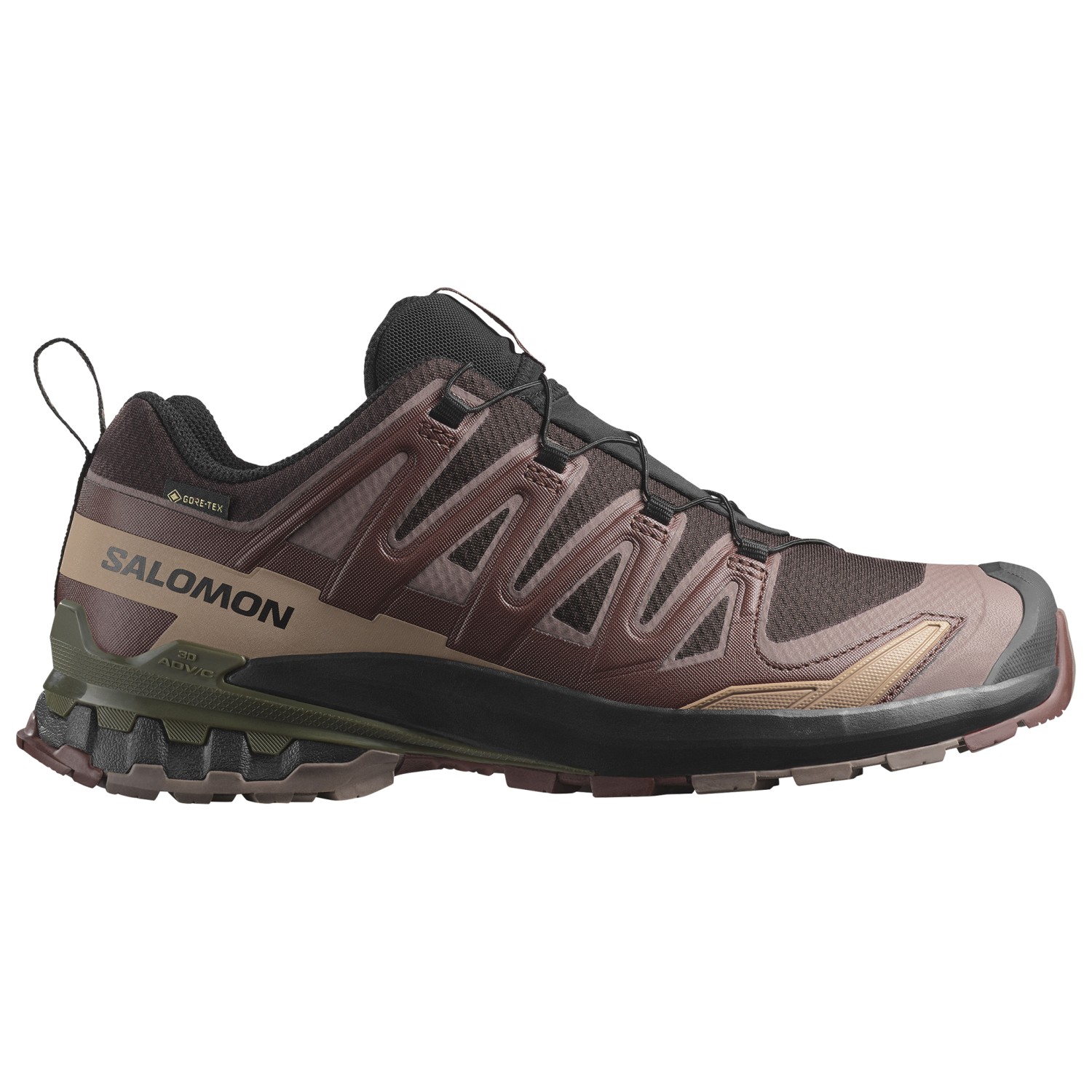 

Мультиспортивная обувь Salomon XA Pro 3D V9 GTX, цвет Black Coffee/Rum Raisin/Olive Night