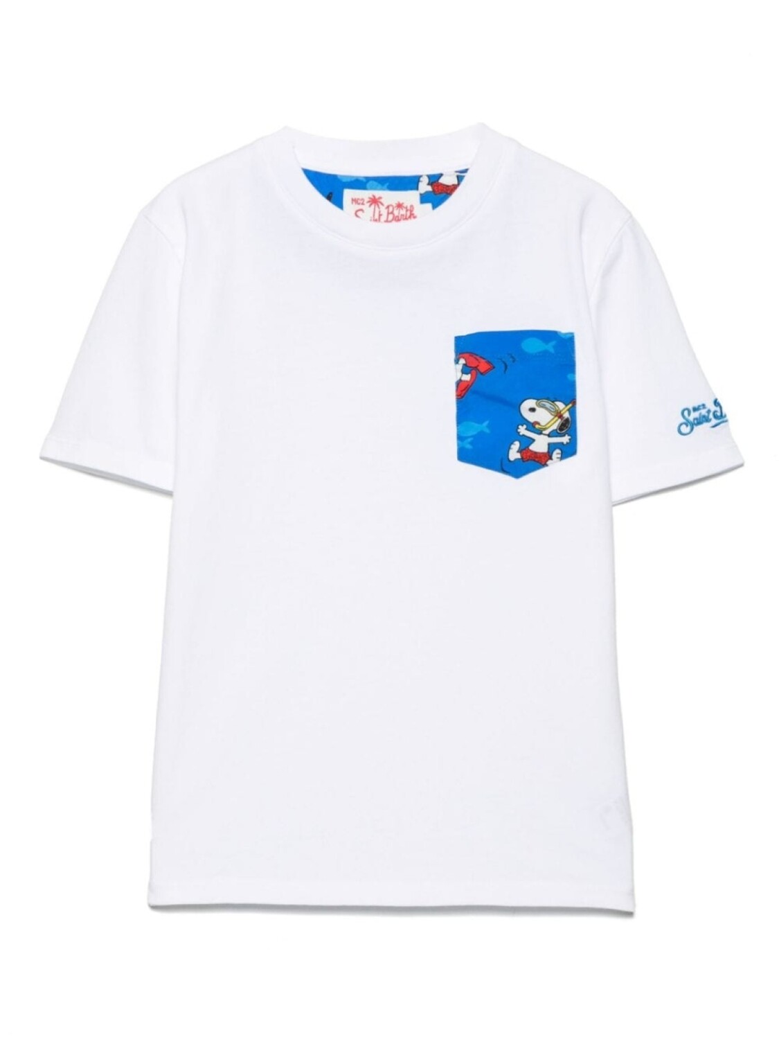 

MC2 Saint Barth Kids футболка из хлопка с принтом «Снупи» x Peanuts, белый