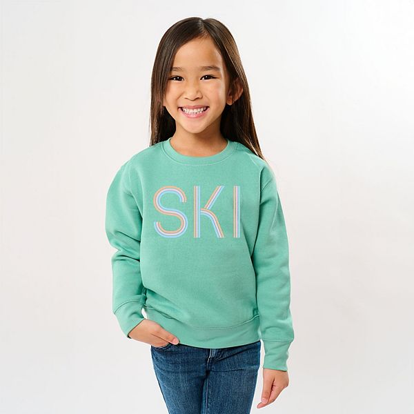 Ski pastel - Молодежный графический свитшот The Juniper Shop, Navy — фото 3