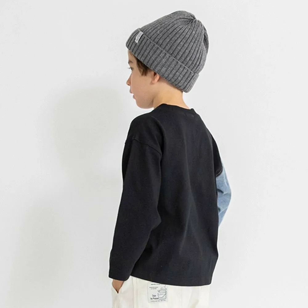 Джинсовая футболка с длинным рукавом для переодевания Branshes, black — фото 3