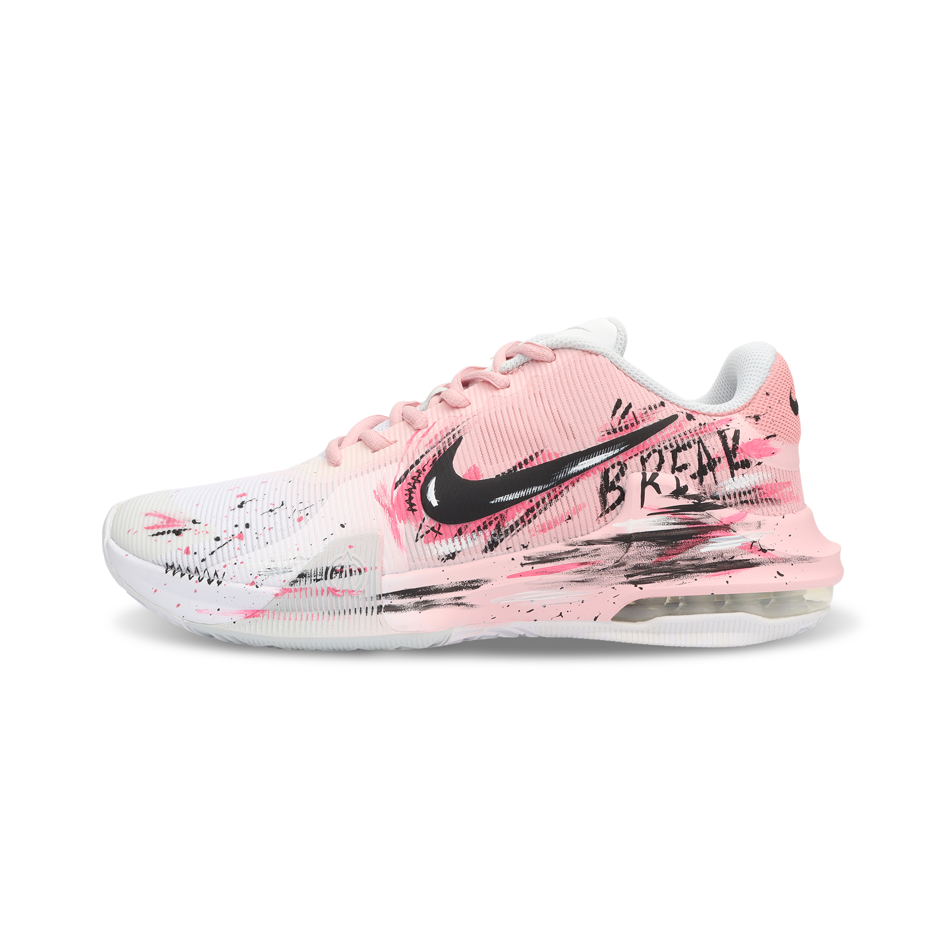 

Nike Баскетбольные кроссовки Air Max Impact Thorn's Realm Abrasion Resistant Mid Top, мужские, розовые