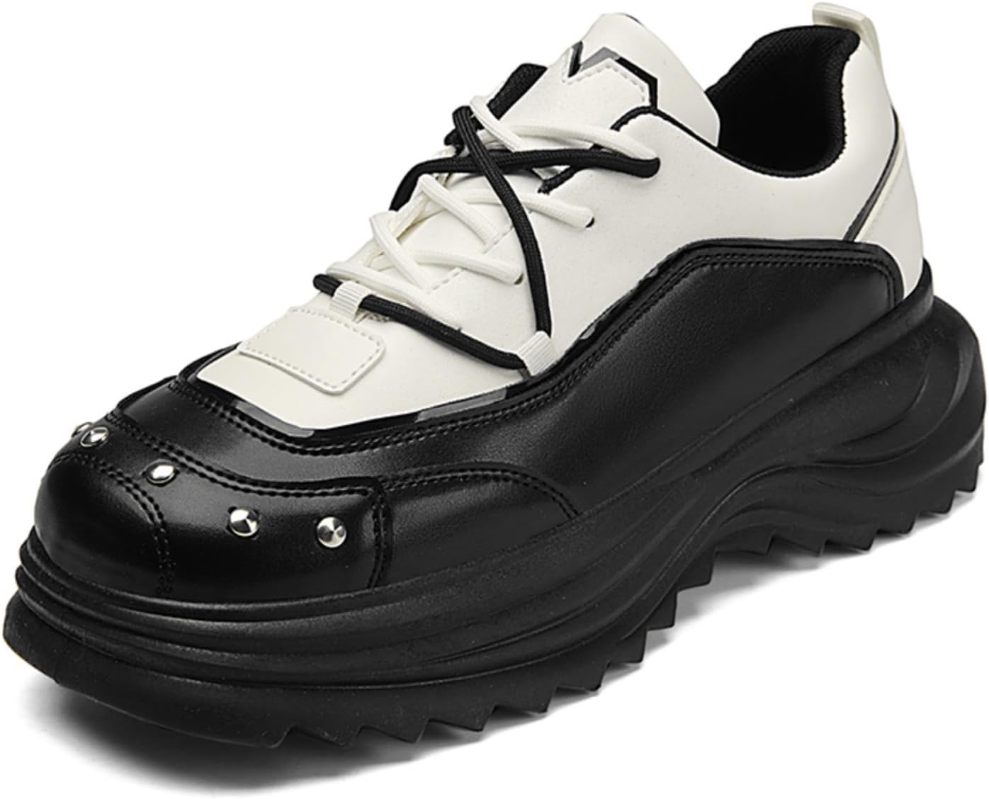 

Мужские спортивные туфли с комбинированной отделкой, повседневные шнурки, стильные низкие кеды, подходят для ежедневной и уличной носки, для прогулок, тенниса, бега и других видов спорта, модные и универсальные Aokisx, белый