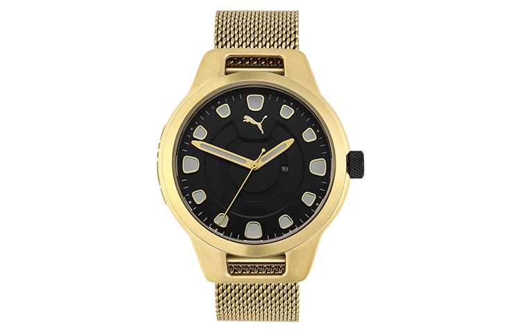 

PUMA Часы Wrist Watch Quartz Movement Stainless Steel Watchband Black Dial Men's Watch