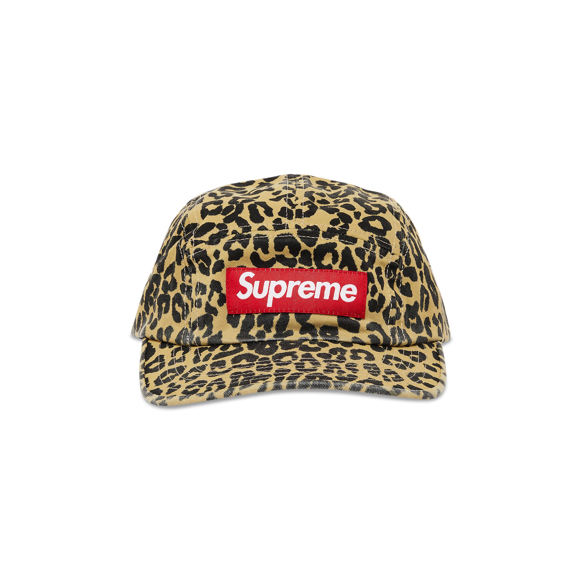 

Твиловая кепка Supreme Leopard из ткани чинос с мытой отделкой