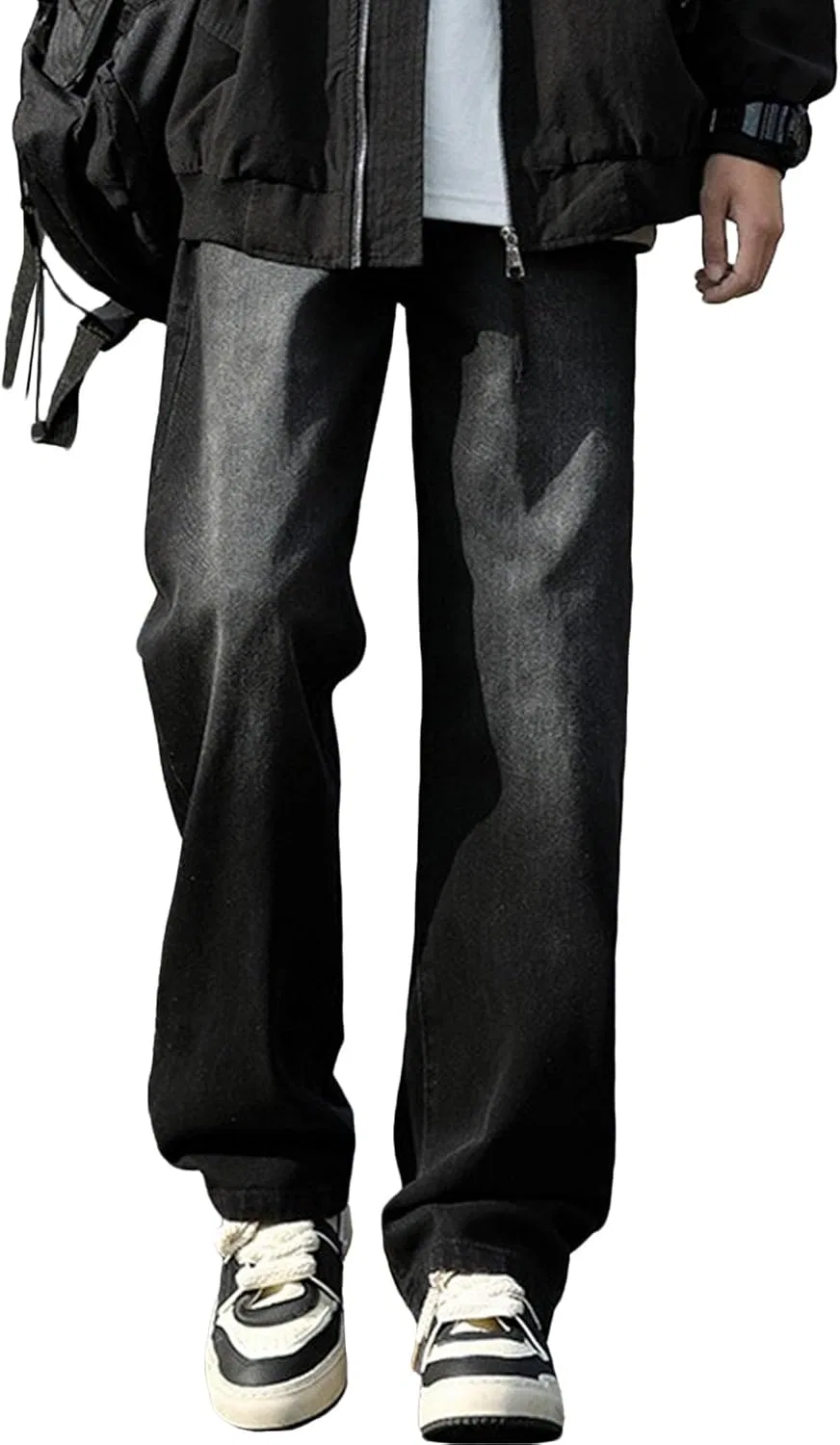 Джинсы свободные Mens, Black Grey
