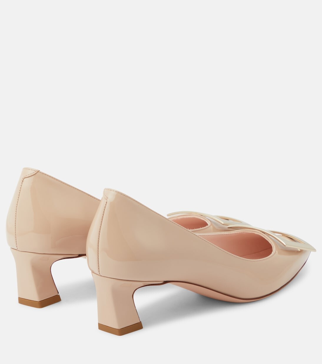 Лакированные туфли trompette 45 Roger Vivier, нейтральный — фото 3