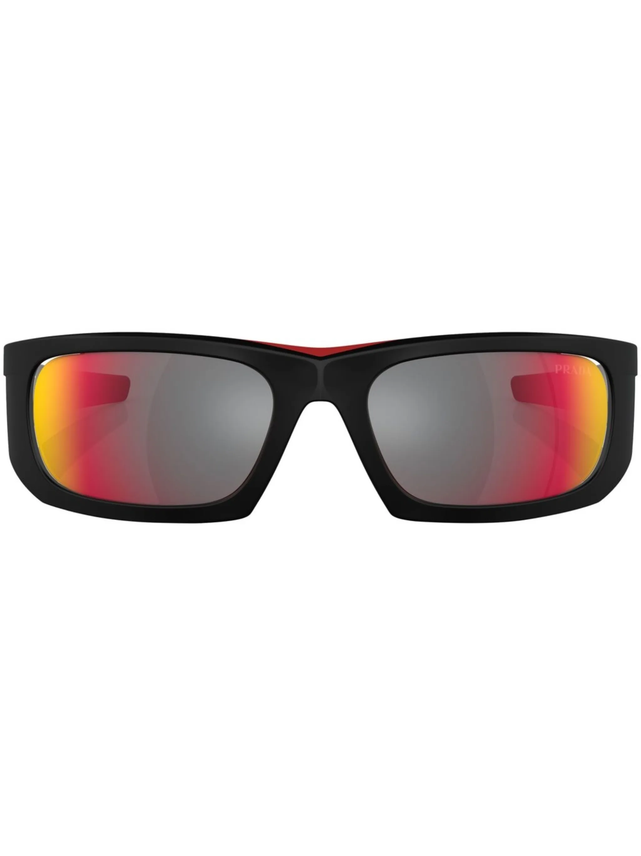 

Солнцезащитные очки с логотипом Prada Linea Rossa, черный