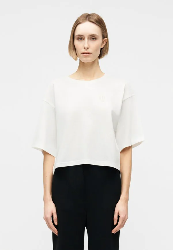 

Базовая футболка tonia Claudie Pierlot, Ecru, Бежевый, Базовая футболка tonia Claudie Pierlot, Ecru