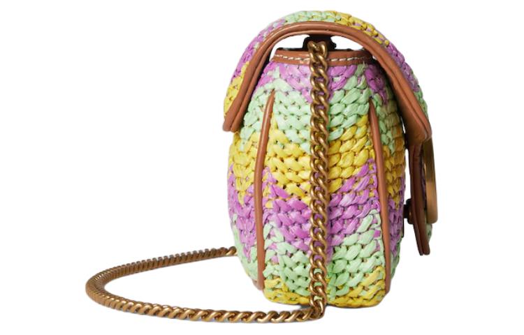 Женская сумка через плечо GUCCI из рафии и вискозы — фото 3