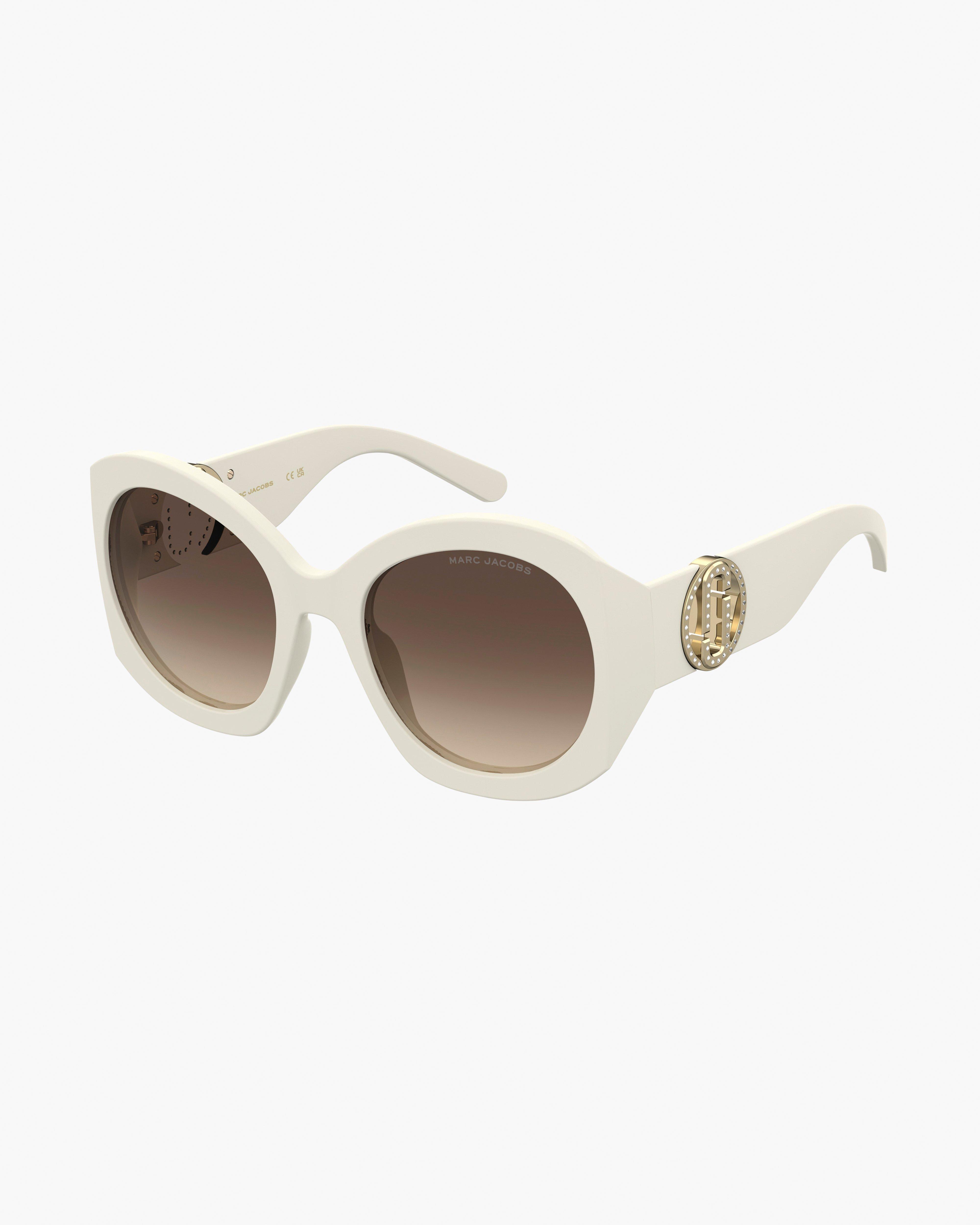 

Солнцезащитные очки Crystal Marc Jacobs Oversized, слоновая кость