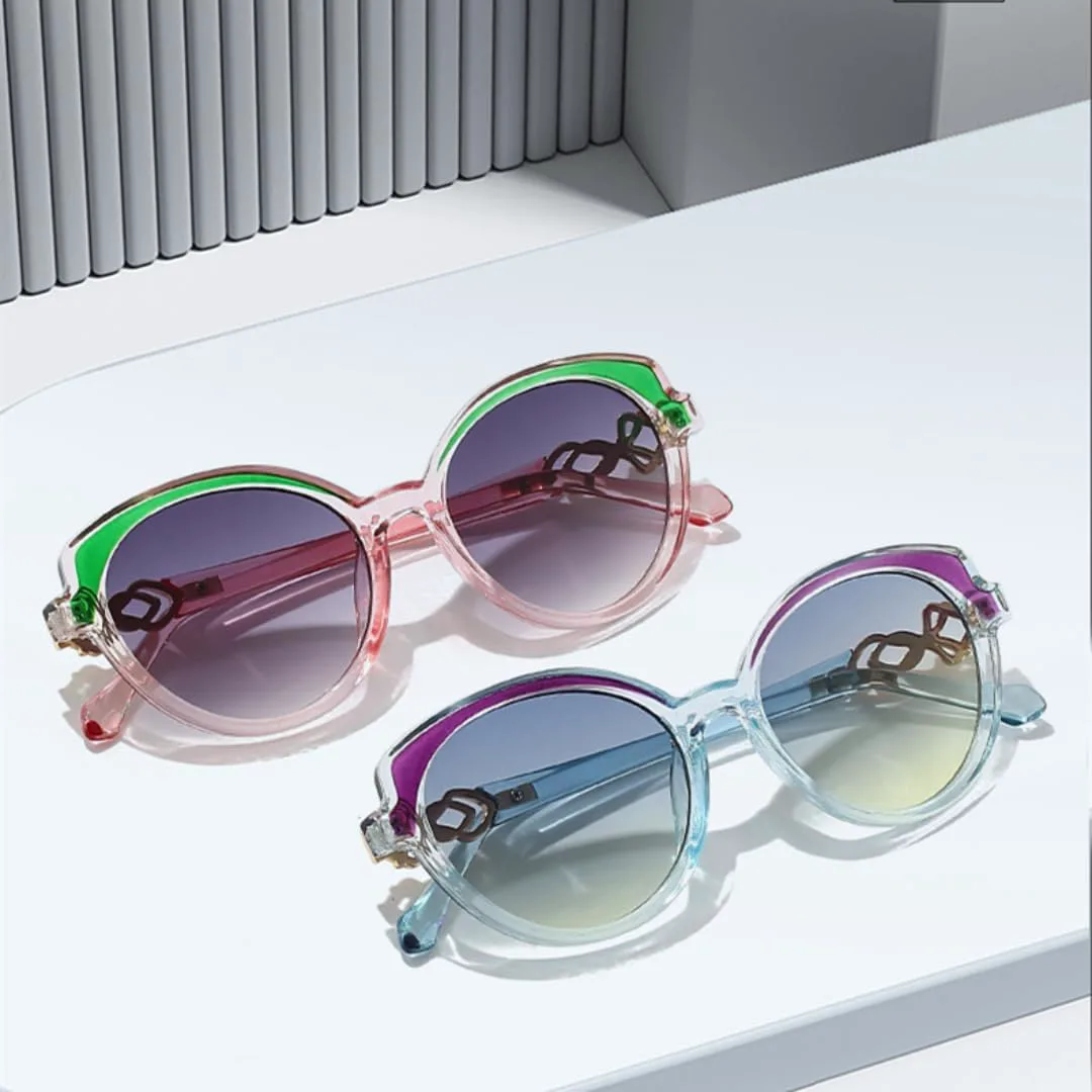 

Солнцезащитные очки для мужчин и женщин - защита UV400 - градиентный цвет "кошачий глаз" для занятий спортом на открытом воздухе и вождения DSVIGF, Red Pink Tea