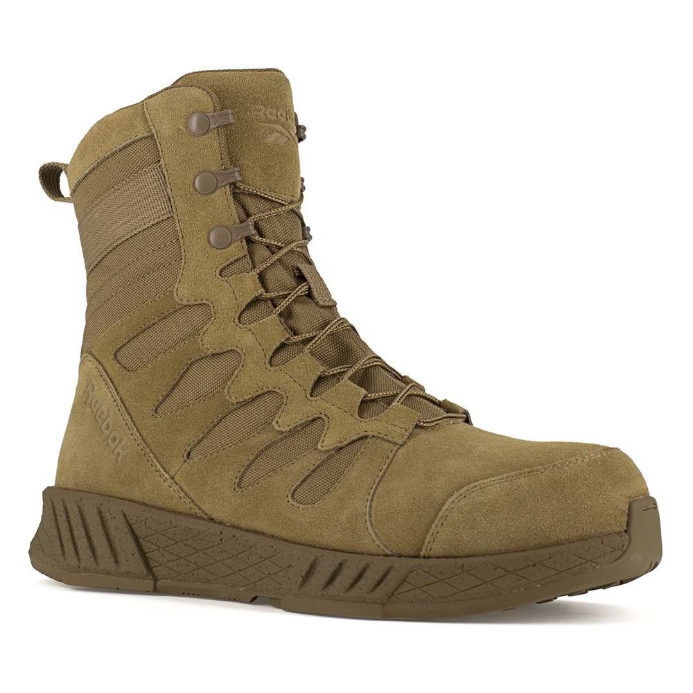 

Тактический ботинок с композитным носком Floatride Energy 8" Reebok Work, coyote brown leather, Коричневый, Тактический ботинок с композитным носком Floatride Energy 8" Reebok Work, coyote brown leather