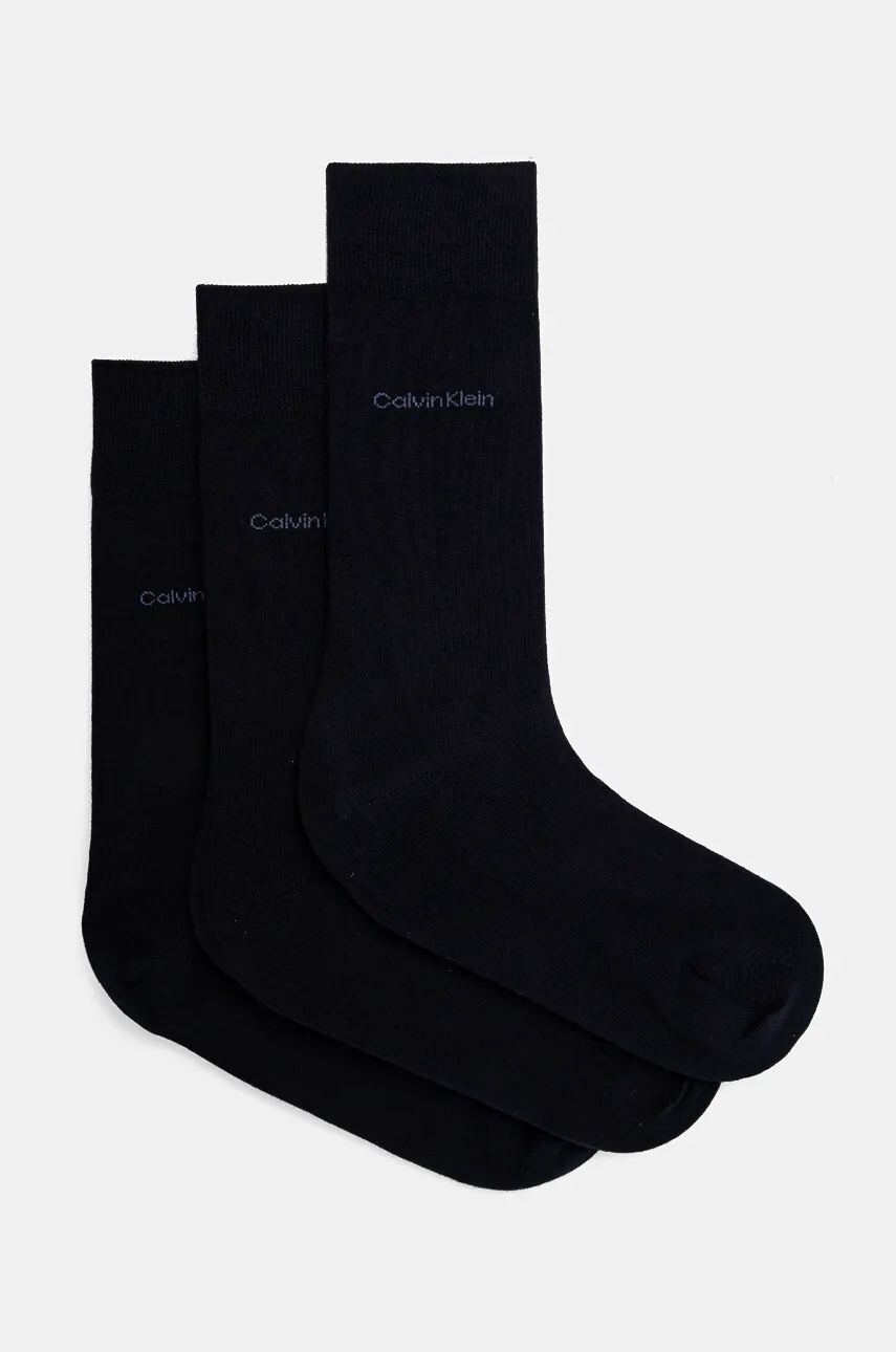 

Носки Calvin Klein, 3 пары, темно-синий