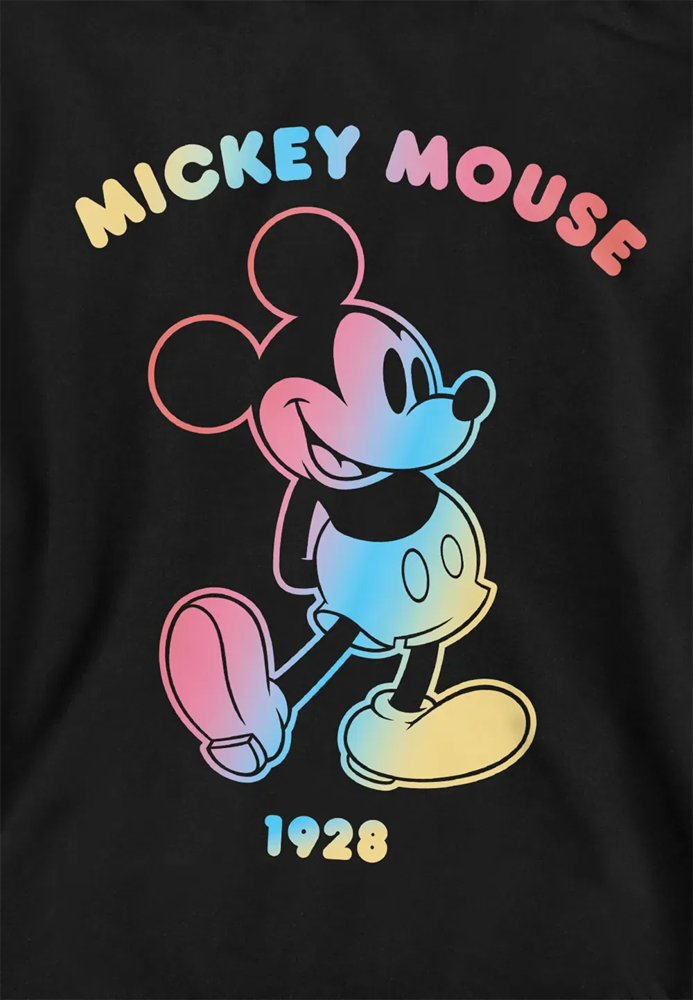Детский худи Disney с градиентным Микки Маусом, черный — фото 2