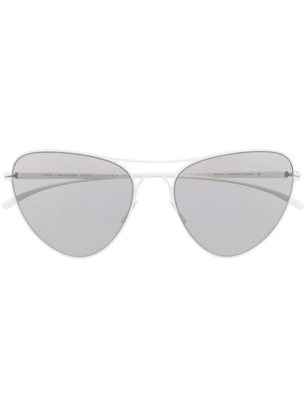 

Солнцезащитные очки в оправе 'кошачий глаз' Mykita, белый