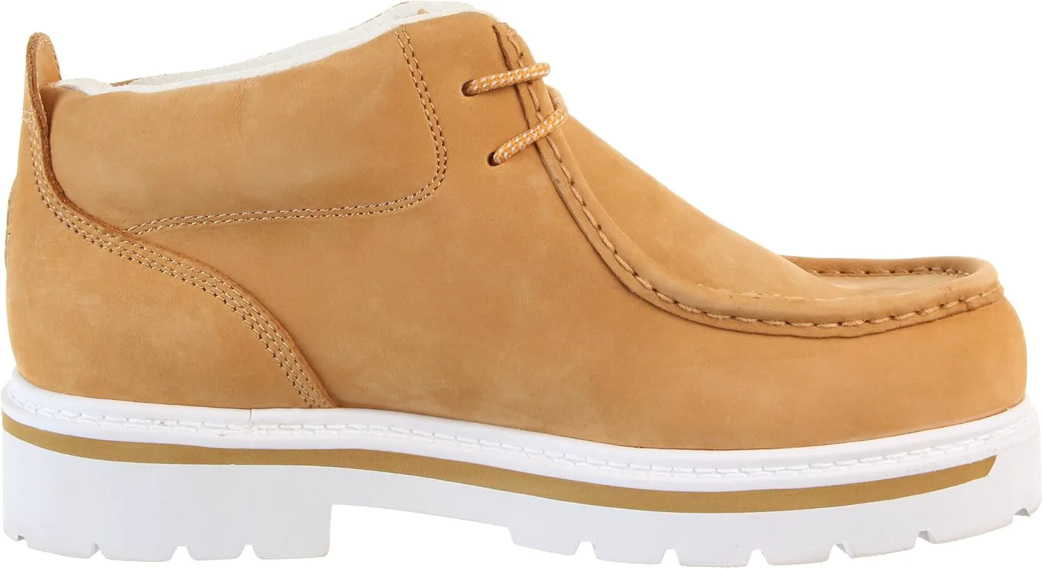 Мужские ботинки Lugz Strutt LX Moc Toe Retro Chukka Boot, белый — фото 3