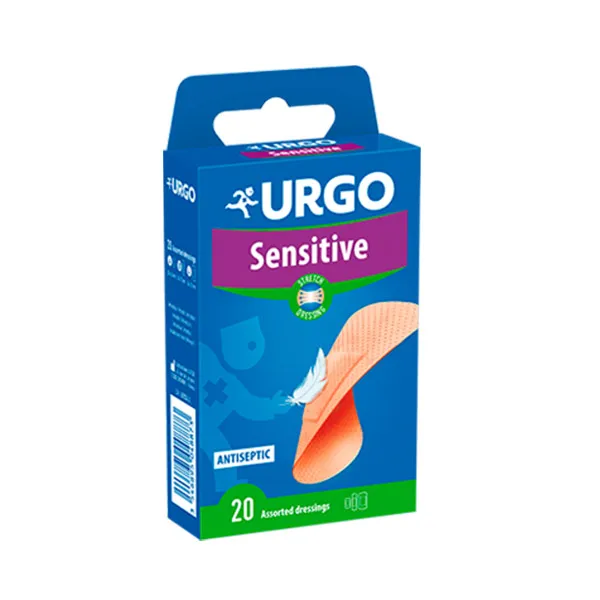 

Предварительно нарезанные повязки Sensitive Urgo, 20 UD