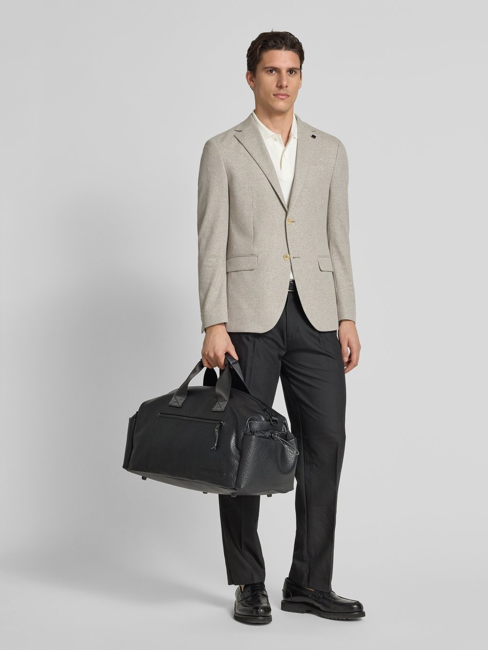 

Дорожная сумка из искусственной кожи, модель «VENICE» ARMANI EXCHANGE, черный