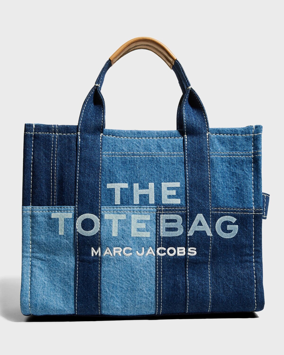 

Джинсовая большая сумка среднего размера Marc Jacobs, цвет Blue Denim
