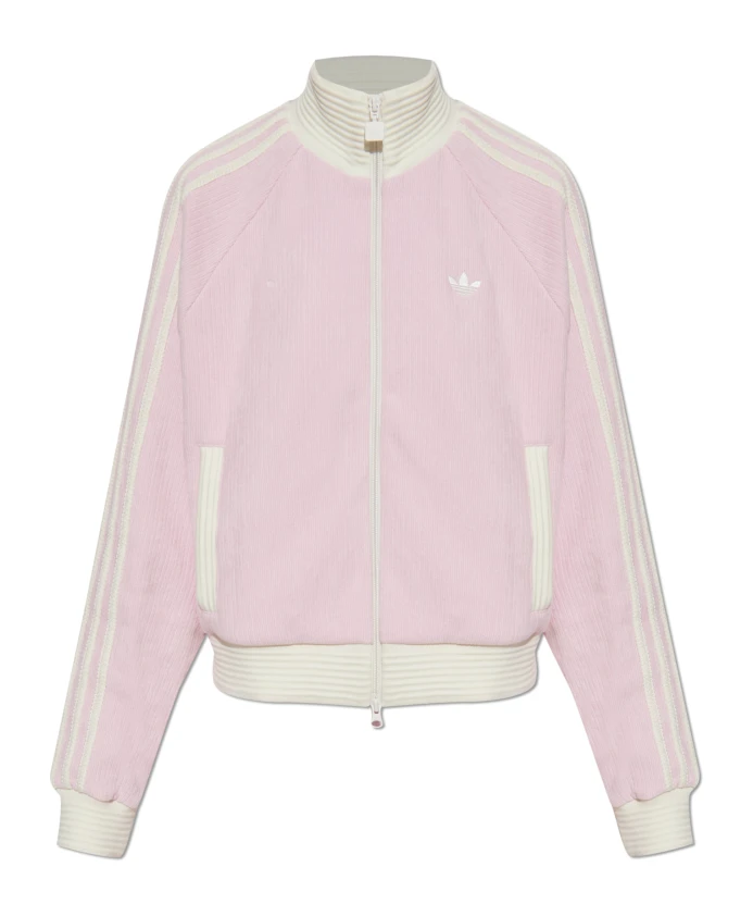 

Вельветовая толстовка с логотипом Adidas Originals, розовый