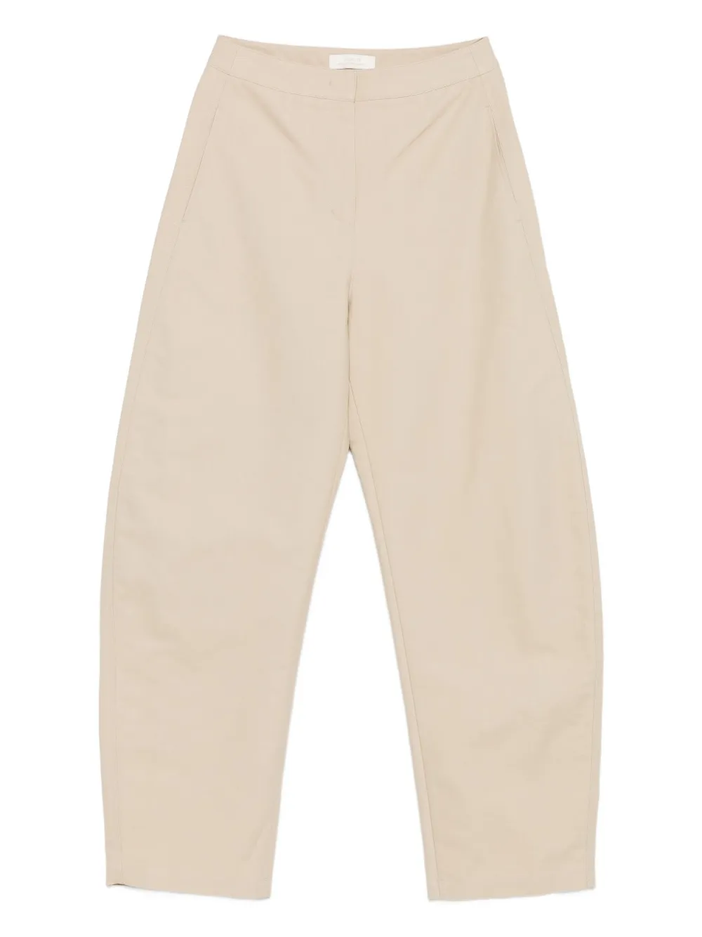 

Хлопковые зауженные брюки Amomento, бежевый