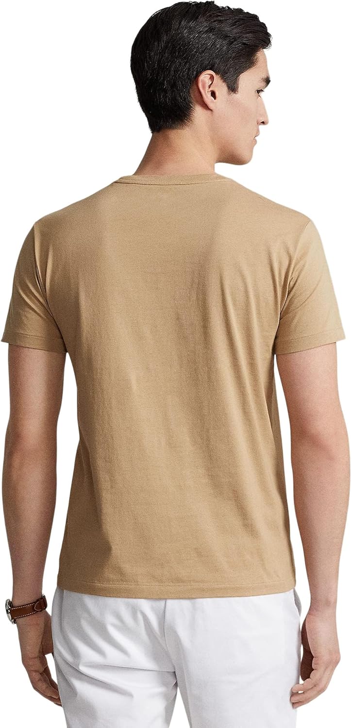 Футболка POLO RALPH LAUREN Men's Cotton Crewneck, Cafe Tan — фото 2