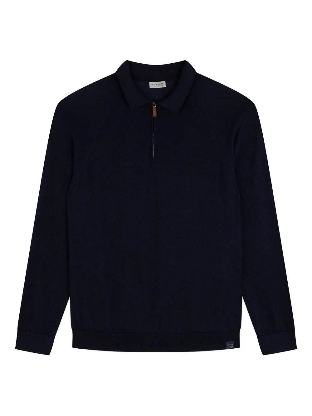 

Поло с наполовину застежкой-молнией Paul & Shark, синий