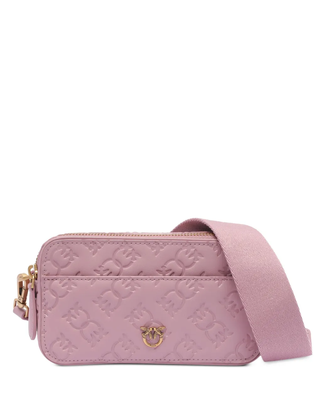 

Каркасная сумка с тисненым логотипом PINKO, розовый