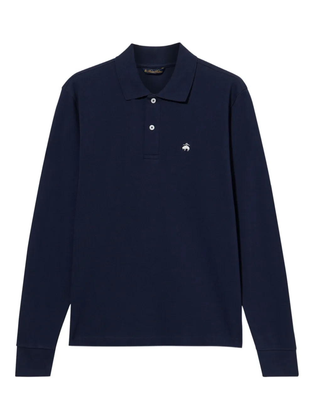 

Поло из пике из хлопка Brooks Brothers, синий