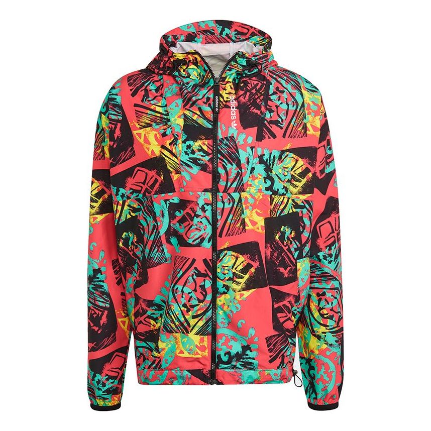 

Куртка adidas originals Adv Mesh Wvn Wb Retro Printing Hooded Jacket GN8855