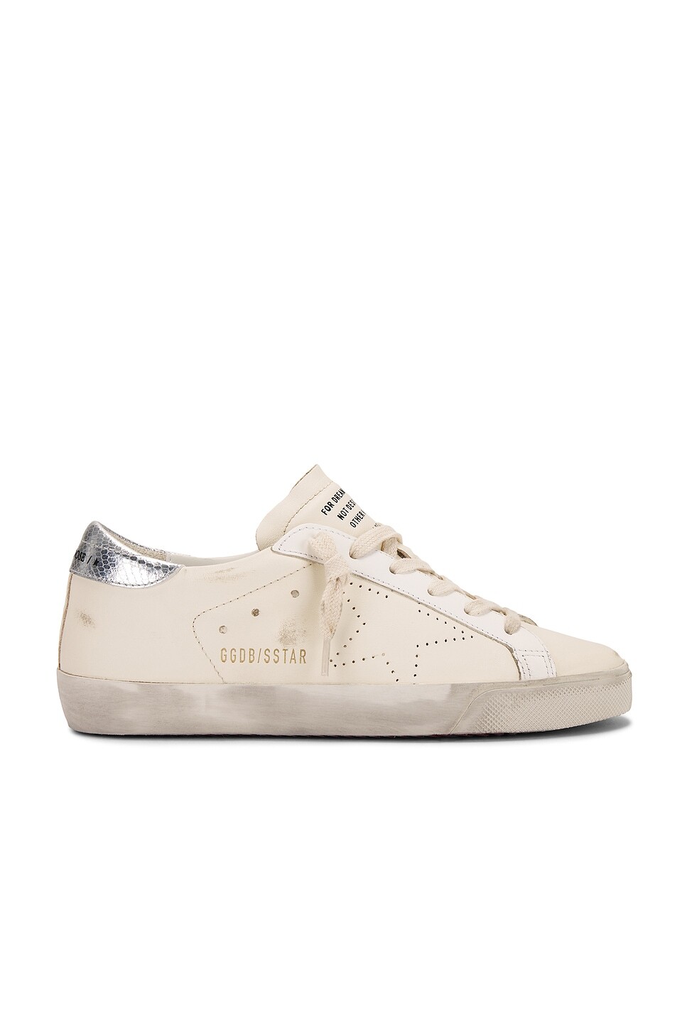 

Кроссовки Super Star Golden Goose, бежевый/серебряный