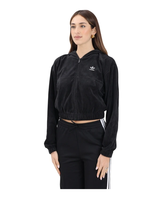 

Спортивный топ Essentials из шенили Adidas Originals, черный