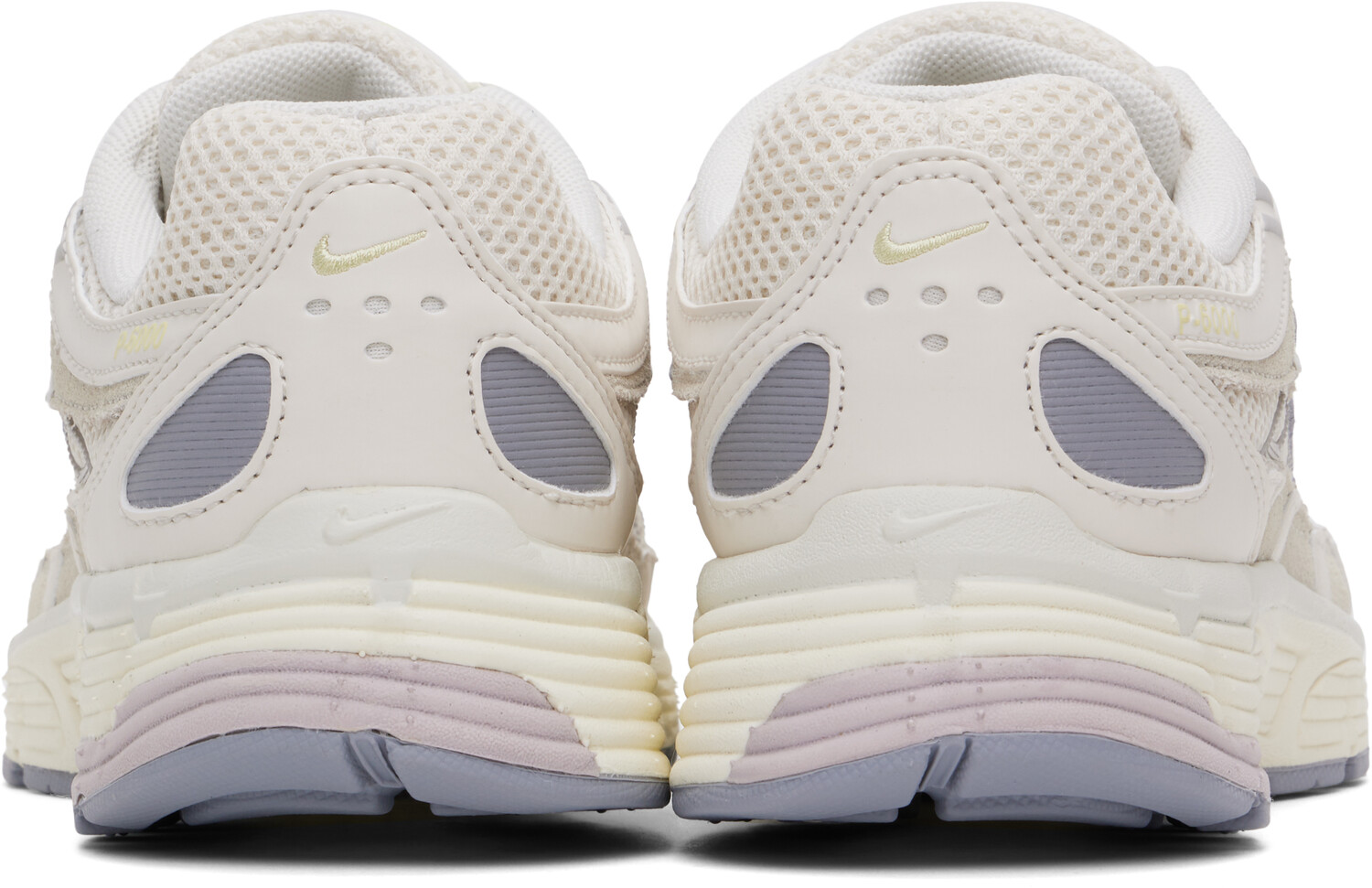 Кроссовки Off-White P-6000 Premium Nike, Light bone/Cement grey/Platinum violet — фото 2