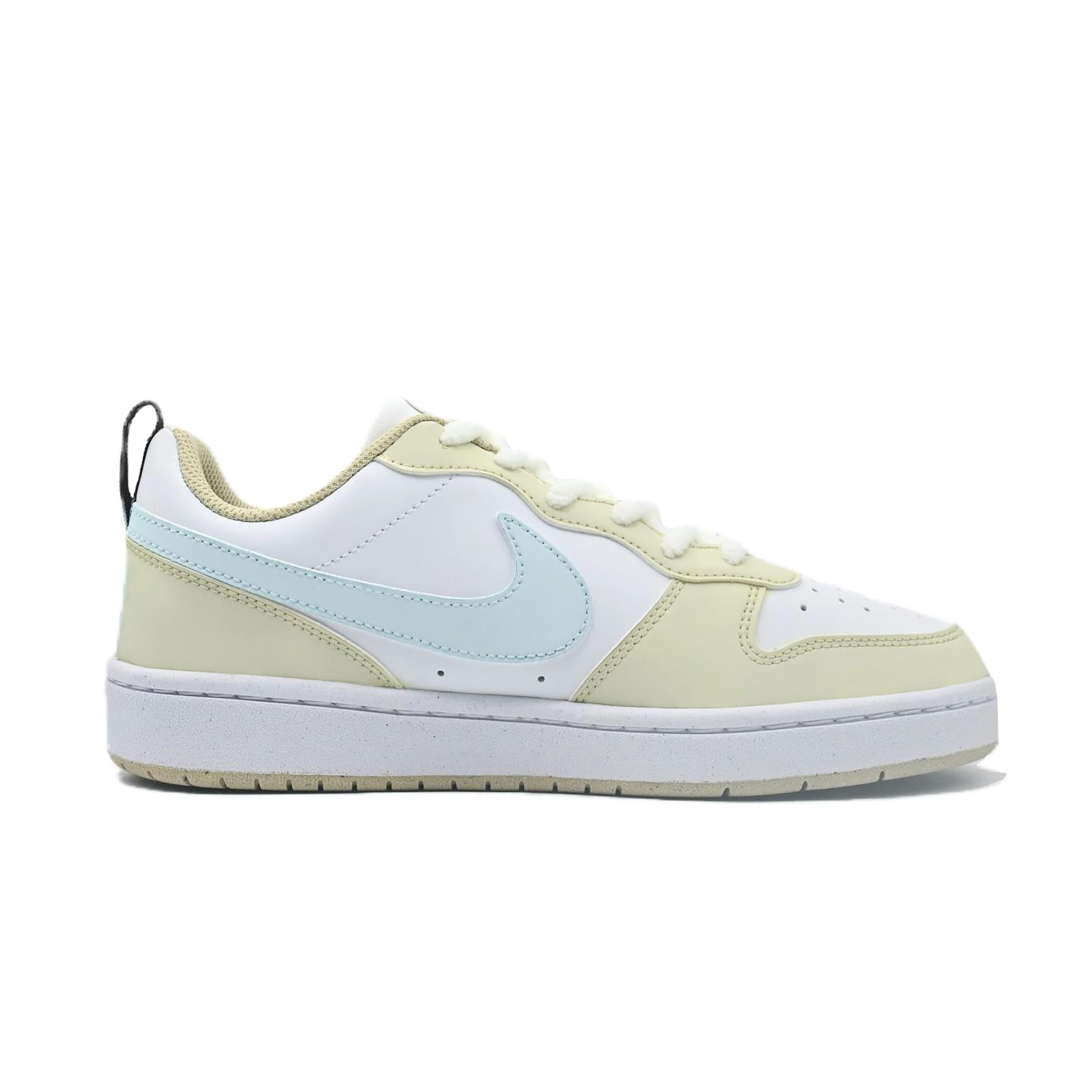 Nike Детские кроссовки для скейтбординга Court Borough Cream Lazy Meow с антискользящим покрытием, износостойкие, низкие, для подростков — фото 2