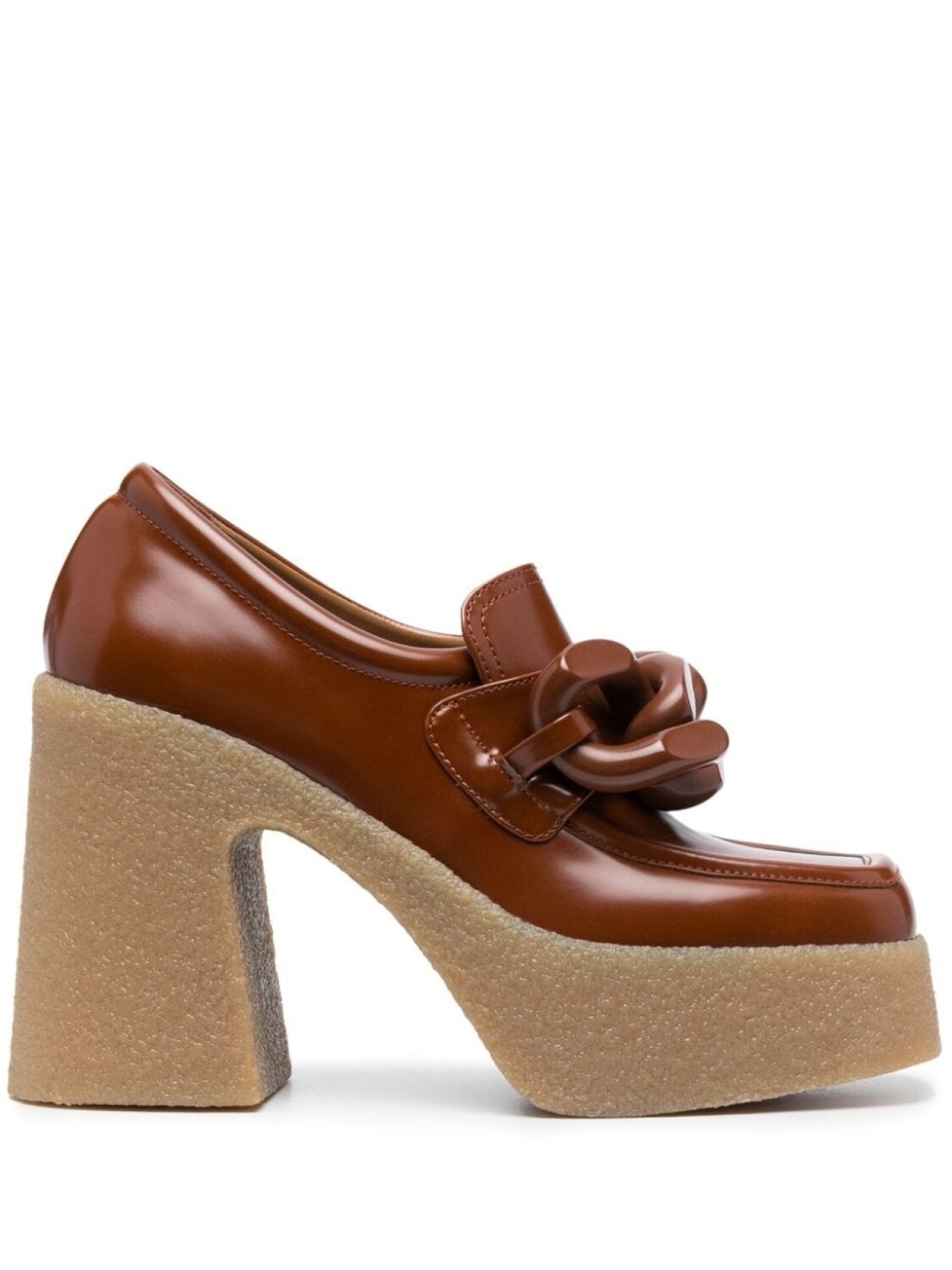 Stella McCartney туфли Skyla 110 с квадратным носком, коричневый