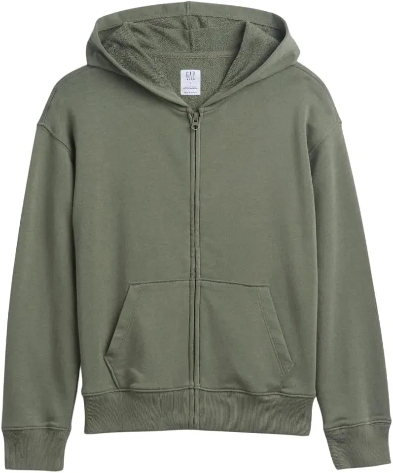 Толстовка на молнии GAP, цвет Mesculen Green